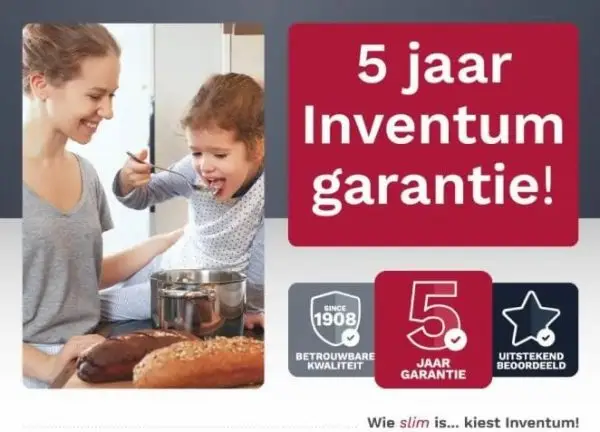 WASMACHINE INVENTUM 9 kg VWM9010W(nieuw) 5 jaar garantie - Afbeelding 3