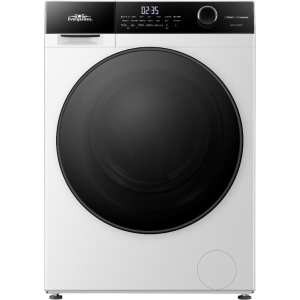 Everglades EVWM71411AW Zuinige Wasmachine - 7KG Laadvermogen - A Klasse - Stoomfuncties - Koolborstelloze Motor - 72dB  - 5 Jaar Garantie gratis thuisbezorgd in NL