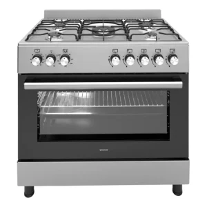 NIEUW - Wiggo WO-E906B(XX) Gasfornuis – 90 cm | 5 Pitten & 110 L Oven