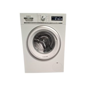 Refurbished Siemens iQ700 WM14N061FG/05 wasmachine met 7 kg vulgewicht, 1400 toeren, iQdrive-motor en speedPerfect. Professioneel getest, gereinigd en direct gebruiksklaar.
