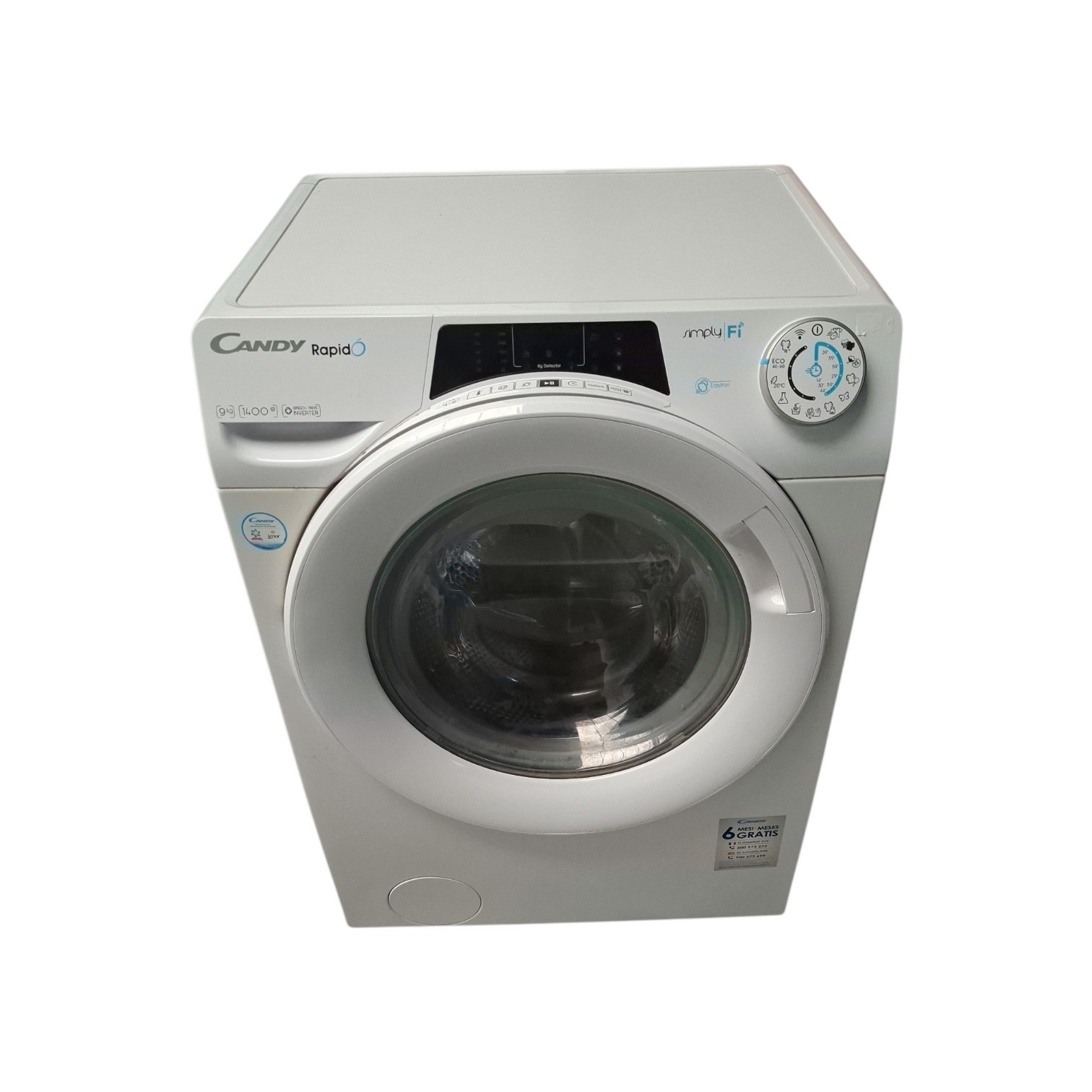 Candy RO1496DWME/1-S Wasmachine 9 kg - REFURBISHED - | Witgoed Centrale Limburg - Afbeelding 2