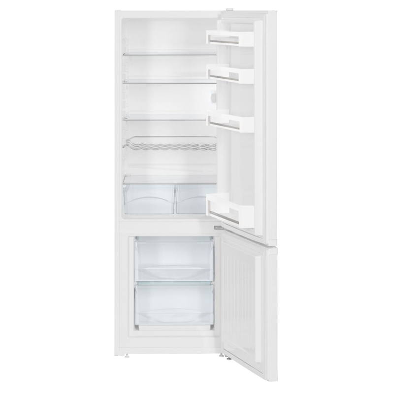 Interieur Liebherr CUe 2831 koelkast met glazen plateaus